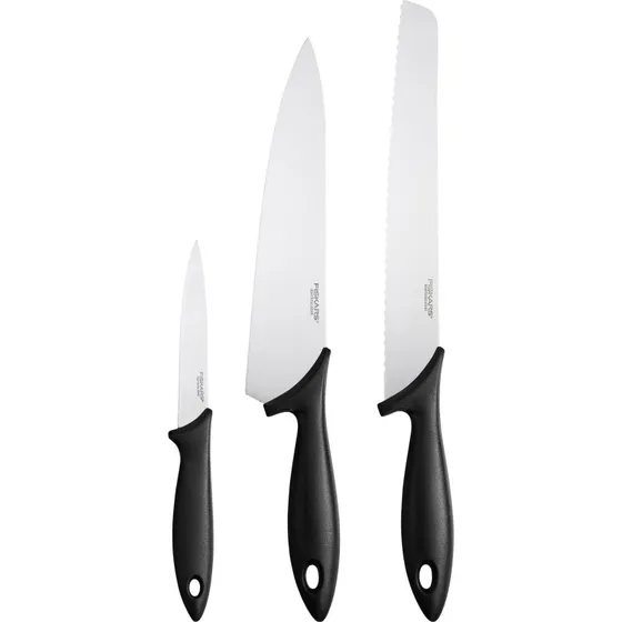 Fiskars Essential knivsæt, 3 dele