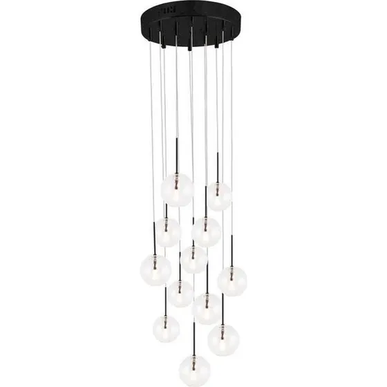 Globen Lighting Skyfall pendel Clear/Black