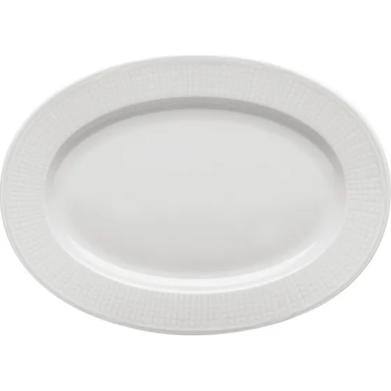Rrstrand Swedish Grace Oval tallerken 32 cm snehvid