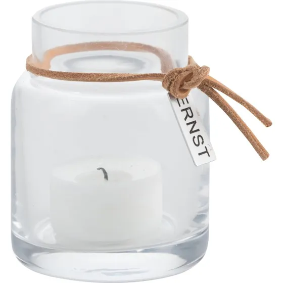 Ernst fyrfadslanterne H8 cm, klar