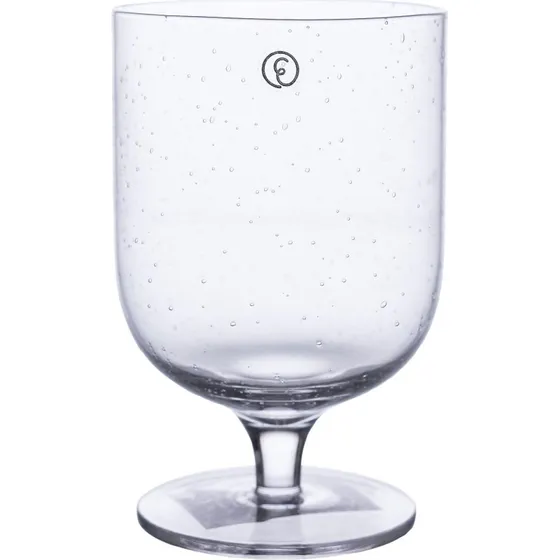 ERNST drikkeglas p fod 30 cl 2-pak, boblet klar