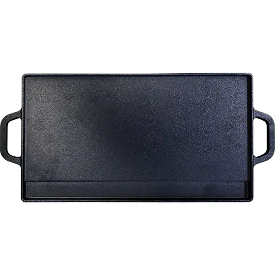 Satake vendbar grillplade/stegebord 23x42 cm