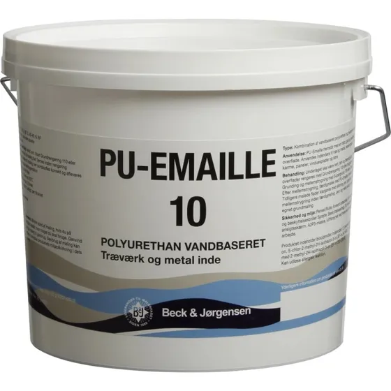 B&J PU-Emaille 10 2,7 L – ultramat træmaling