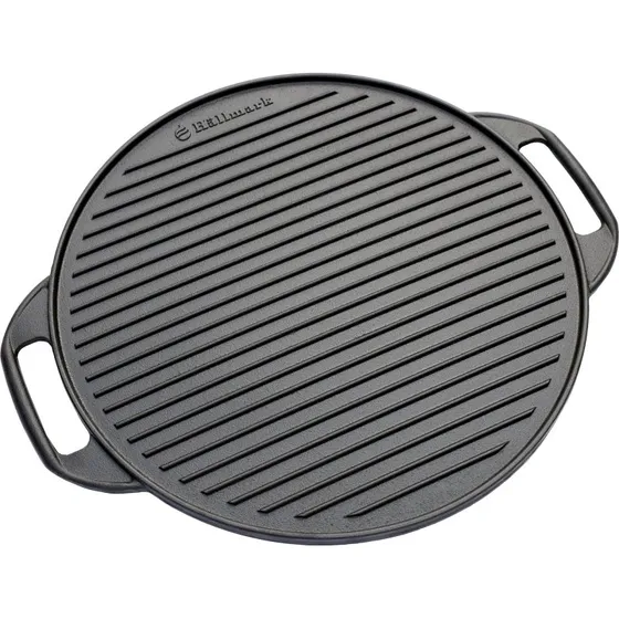 Hllmark vendbar grillplade 42 cm i stbejern