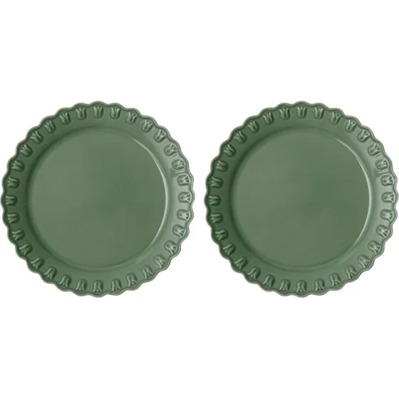 PotteryJo Tulipa tallerken 26 cm 2-pak  Verona grn