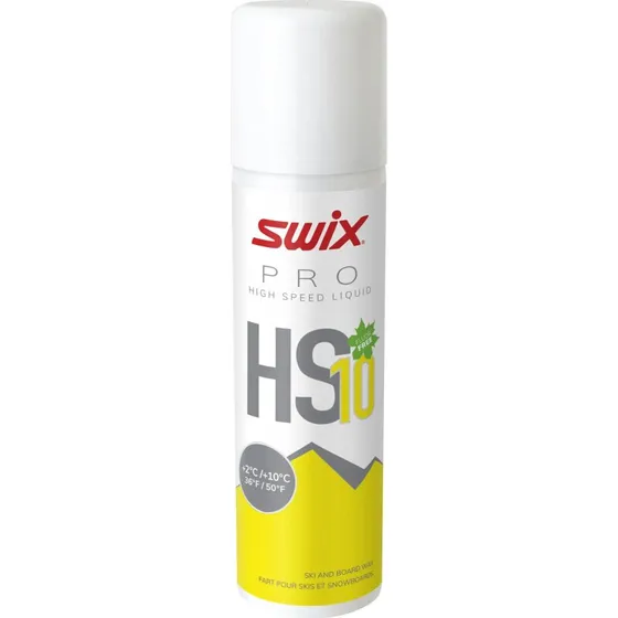 Swix HS10 Flydende glidevoks +2/+10 °C 125 ml (gul)