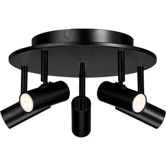 Belid Cato 5-spot loftlampe mat sort