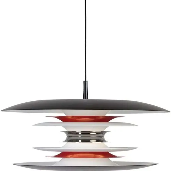 Belid Diablo Pendel Ø50 cm Mat sort/rød