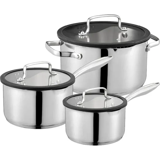 Dorre Karla kasserollest 3 dele (1,5/2/3 L)  rustfrit stl