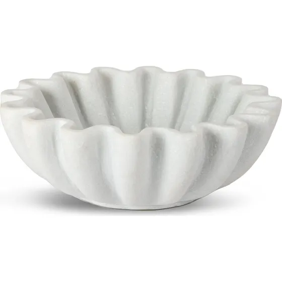 Byon Tachi skl 30,5 cm, hvid marmor