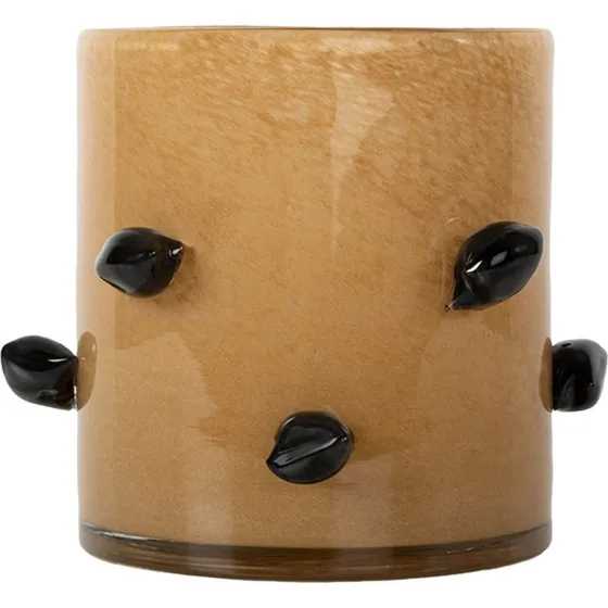 Byon Arlo fyrfadsstage 15 cm, beige/sort