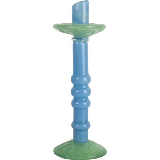 Byon Lara L lysestage 36 cm, lysebl/mintgrn