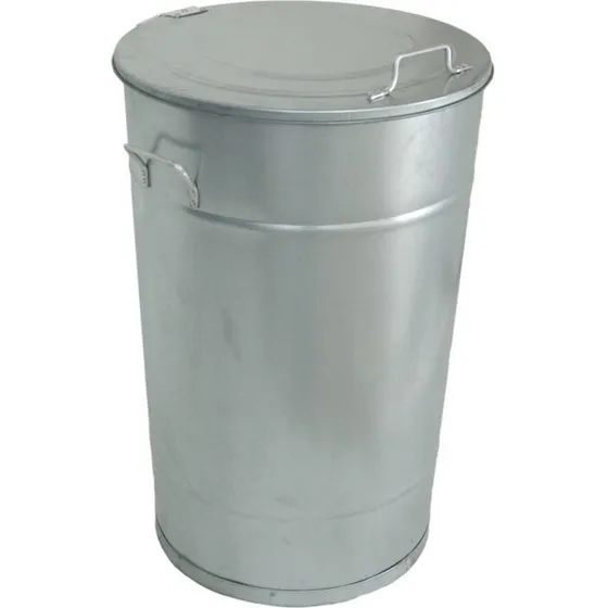 Greger affaldsbeholder 160 L galvaniseret med låg