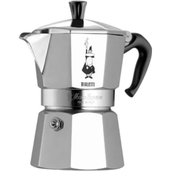 Bialetti Moka Express 1 kop (60 ml), aluminium/slv