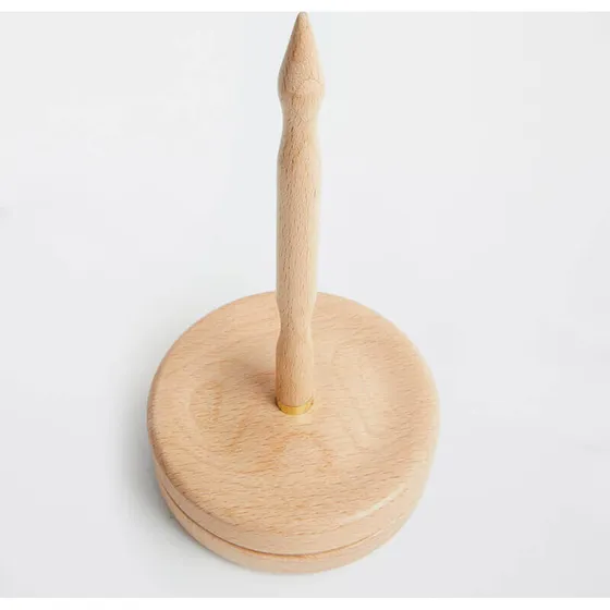 KnitPro Natural garnholder, birk natur