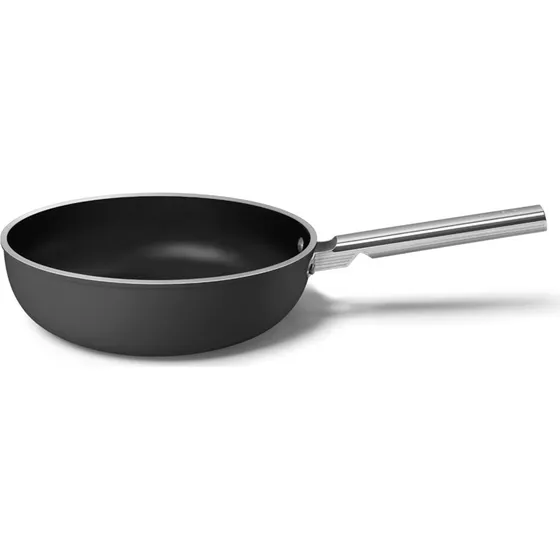 Smeg Wokpande 30 cm keramisk, sort