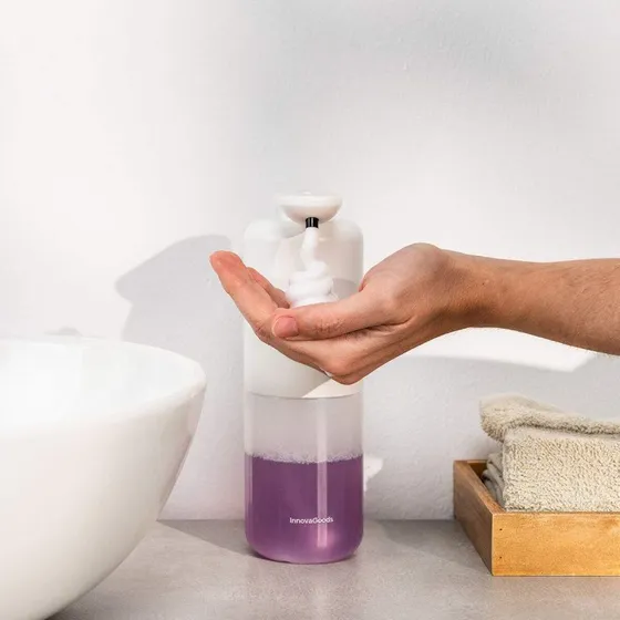 InnovaGoods Bitefom genopladelig automatisk skumsbedispenser 350 ml