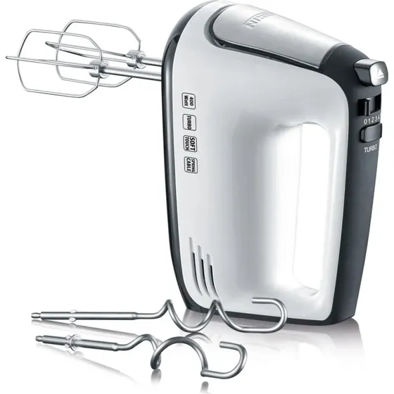 SEVERIN Hndmixer HM 3830 400 W  rustfrit stl/sort/hvid