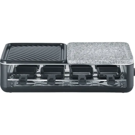 Severin RG 2366 Black Line Raclette, sort (8 pers.)