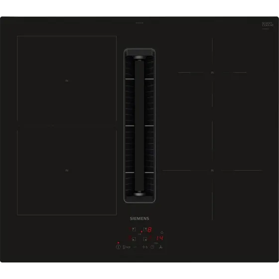 Siemens iQ300 induktionskogeplade med indbygget emhtte 60 cm