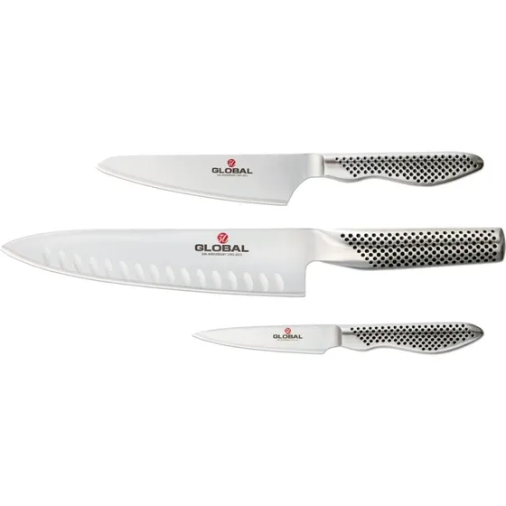 Global G-773889 30-års jubilæums knivsæt - 3 rustfri knive