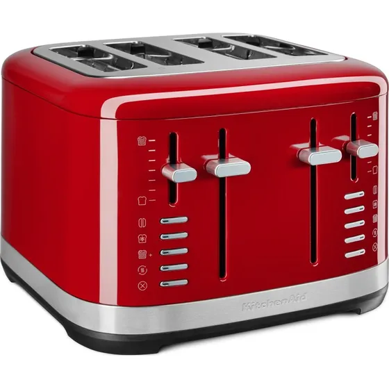KitchenAid brødrister 5KMT4109EER, 4 skiver, manuel kontrol, Empire-rød