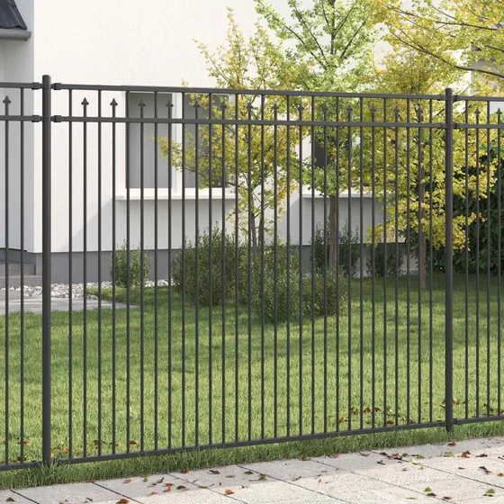 Spike Hegn Sort 200×200 cm – Pulverlakeret stål