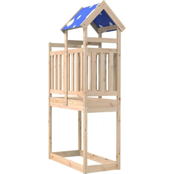 Legetrn i massiv fyrretr 52,5x110,5x215 cm