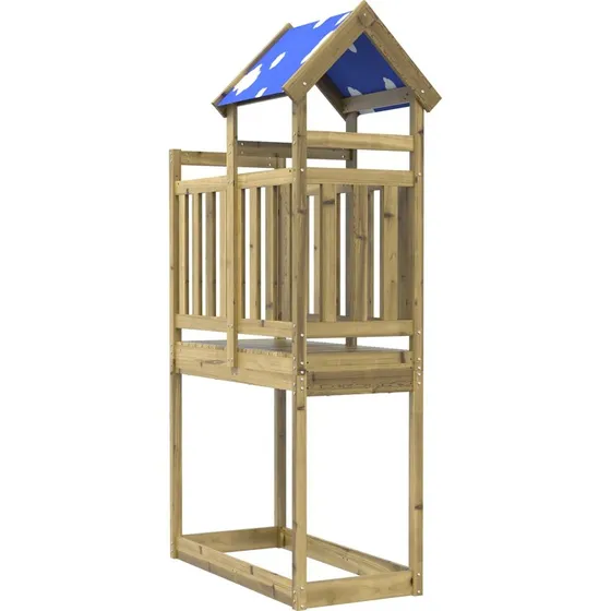 Legetrn i imprgneret tr, brun 52,5110,5215 cm