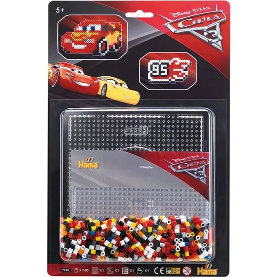 Hama Perlesæt Disney Cars 7990 – midi (ca.1100 perler)