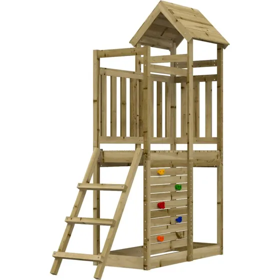 Legetrn i imprgneret tr 110,5x52,5x214 cm  Brun