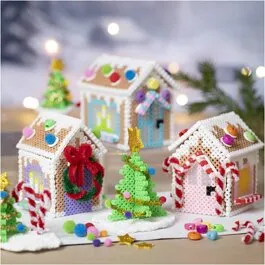 Creativ Company Peberkagehuse af rørperler - Kreativt sæt 6-11 år