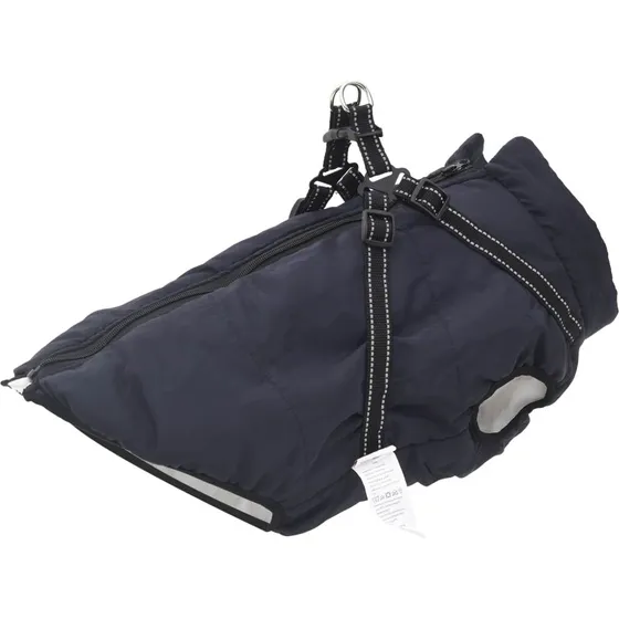 Hundejakke med indbygget sele Mrkebl 3XL  Fleece/Polyester