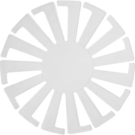 Flet-let skabelon til kurve, transparent Ø8 cm H6 cm, 10 stk