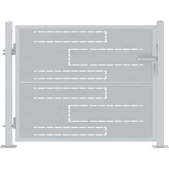 Haveport i rustfrit stl med ls  slv (85x70 / 100x75)