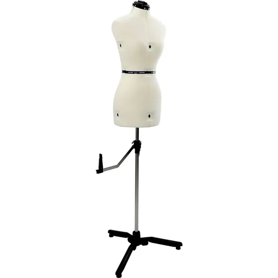 Justerbar damekjoleform i creme fljl - str. S