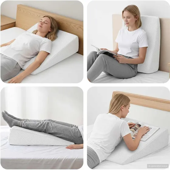 Vinkelpude Kilepude Hvid 69x64x19 cm