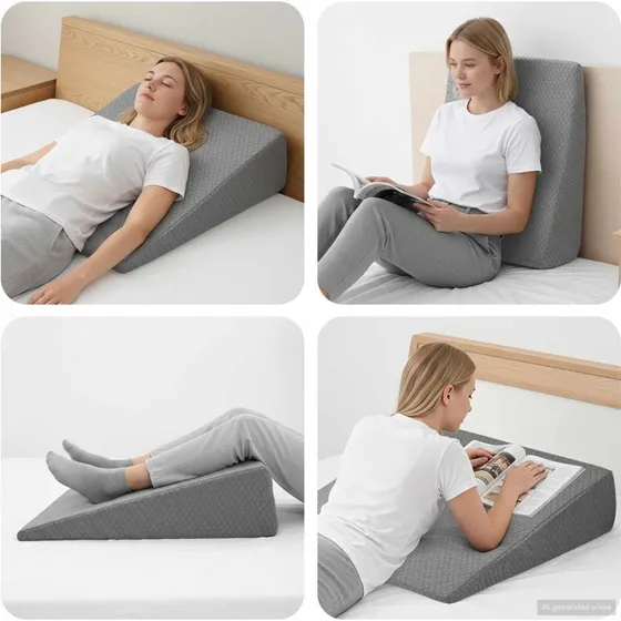 Vinkelpude Ensfarvet Gr 69x64x19 cm