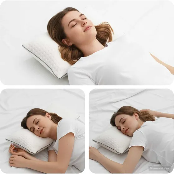 Ergonomisk sovepude  komfort & sttte (flere strrelser)