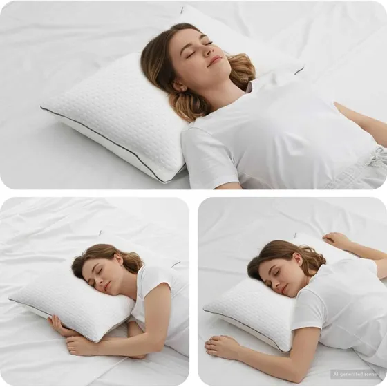 Sovepude ergonomisk 80 x 40 x 14,5 cm  sttte & komfort