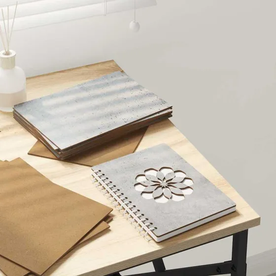 Dekorative trpaneler 12 stk  betongr 15x21x0,27 cm