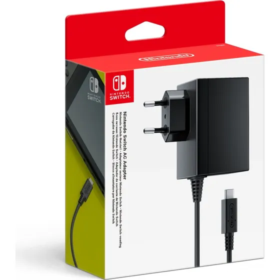 Nintendo AC-adapter 2510666 til Switch  sort