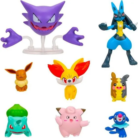 Pokémon Battle Figure 8-pack – 8 kampfigurer (5–8 cm)