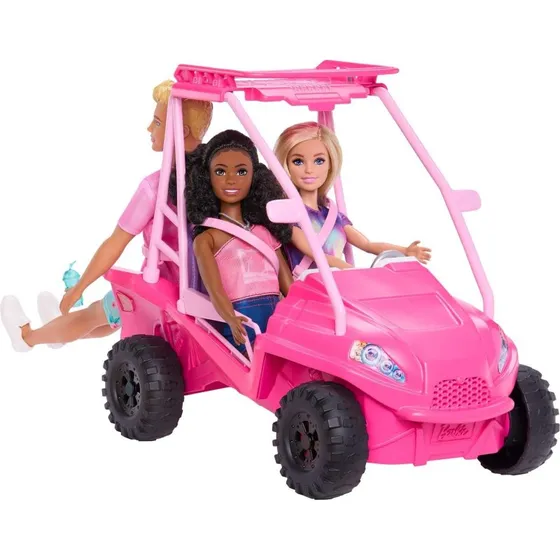 Barbie Mysteries strandvogn - ATV til 4 dukker med tilbehr