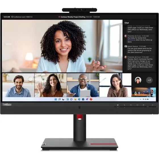 Lenovo ThinkVision T24mv-30 24" FHD IPS USB-C (ravnsort)