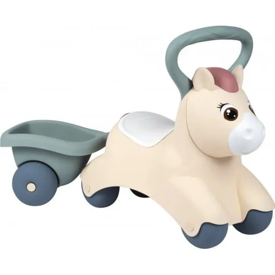 Smoby Pony Ride-On med anhnger  gvogn til brn 12+ mdr