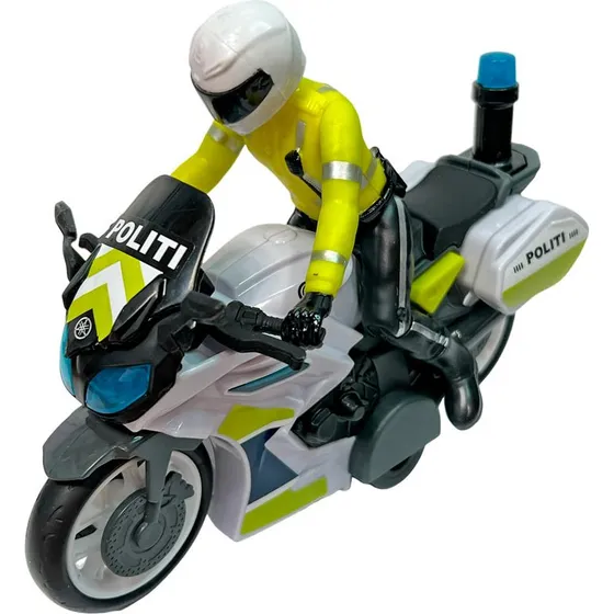 Dickie Yamaha politi-motorcykel 17 cm med lys og lyd