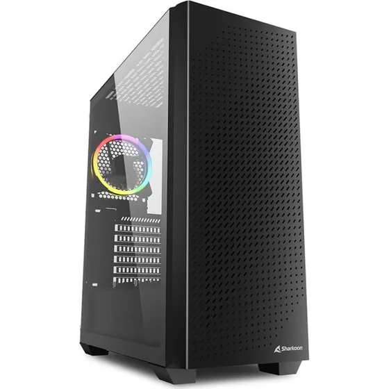 Sharkoon VS9 RGB Midi Tower  sort, hrdet glasside