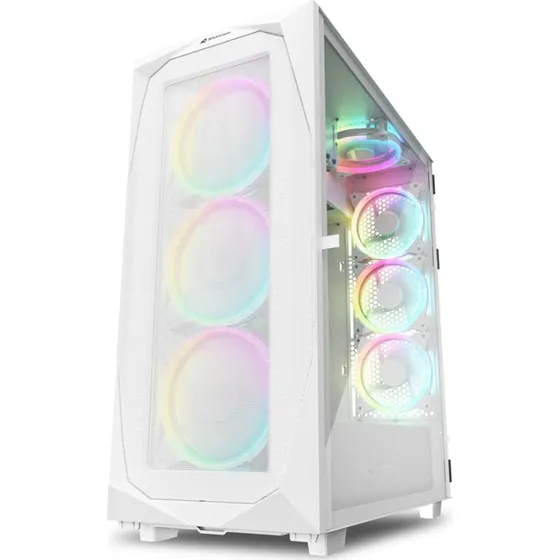 Sharkoon REV300 Tower Hvid  Extended ATX, hrdet glas