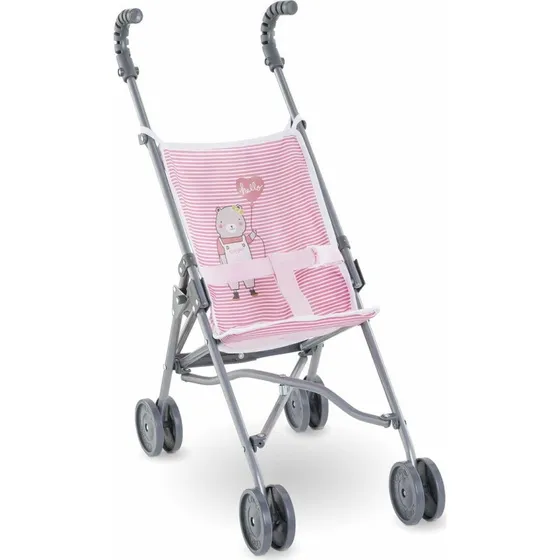 Corolle Paraplyklapvogn til dukker, Rose Pink (3652 cm)